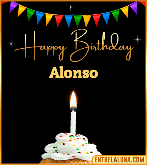 GiF Happy Birthday Alonso